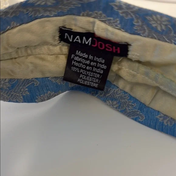 Blue and Gold Twisted Knot Hair Accessory - Picture 3 of 4